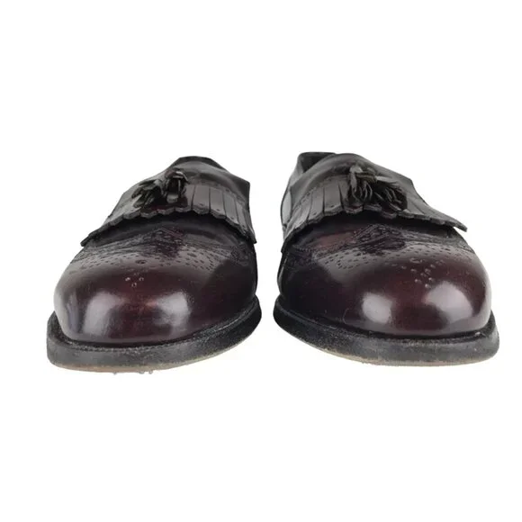 Florsheim Mens Dark Brown 30495 Almond Toe Slip On Loafer Shoes Size 10.5 D - Picture 3 of 9